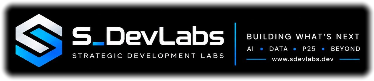 S.DevLabs — Strategic Development Labs. Building what's next. AI, data, P25, beyond.